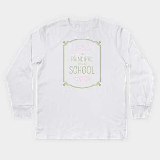 School Principal Kids Long Sleeve T-Shirt